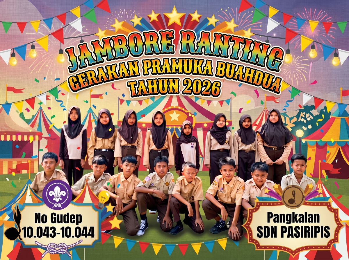 Peserta Jambore SDN Pasiripis Tahun 2026 Siap Mengikuti Kegiatan Kepramukaan
